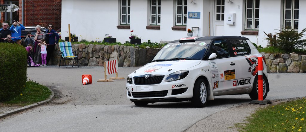 Nyman, Kammersgaard og Fabia i perfekt samarbejde på løbets første hastighedsprøve ved Esmarkfeld
(Foto: MD - Specialpress@gmail.com)
